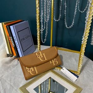 Dooney&Burke Wallet NWT monogram DB in saddle leather